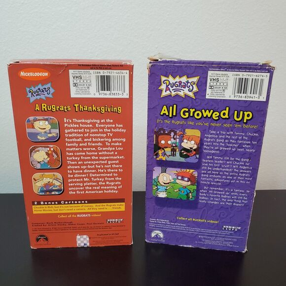 A Rugrats Thanksgiving & All Growed Up (2 VHS) UNTESTED - Picture 2 of 12